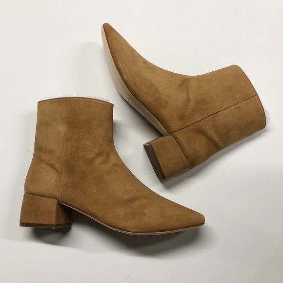 Loeffler Randall Shoes - LOEFFLER RANDALL Suede Carter Camel Ankle Boots